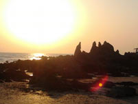 Stage en Inde : coucher de soleil à Arambol